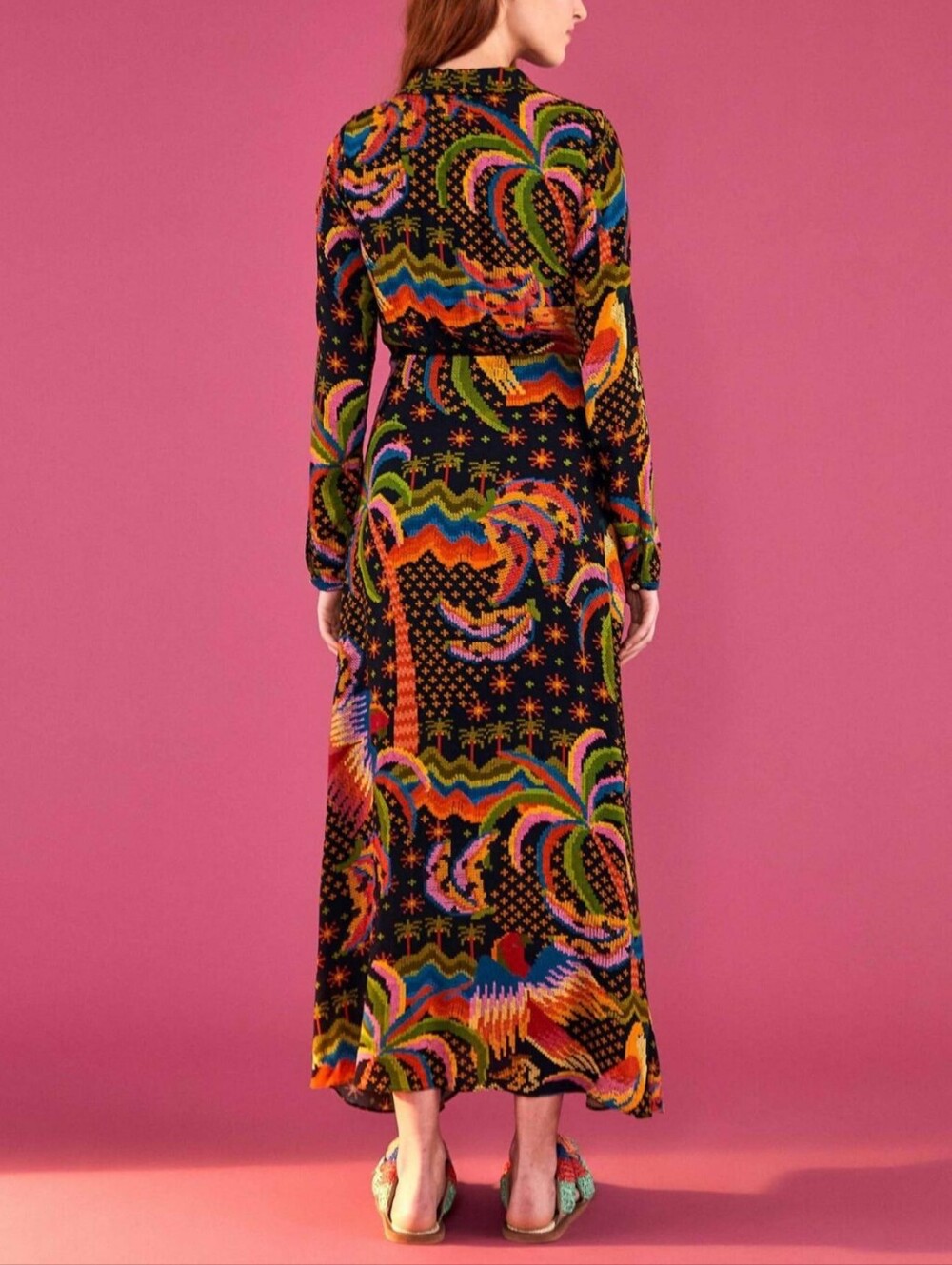 NWT FARM RIO | $200 Macaw Island Midi Dress - Picture 4 of 8